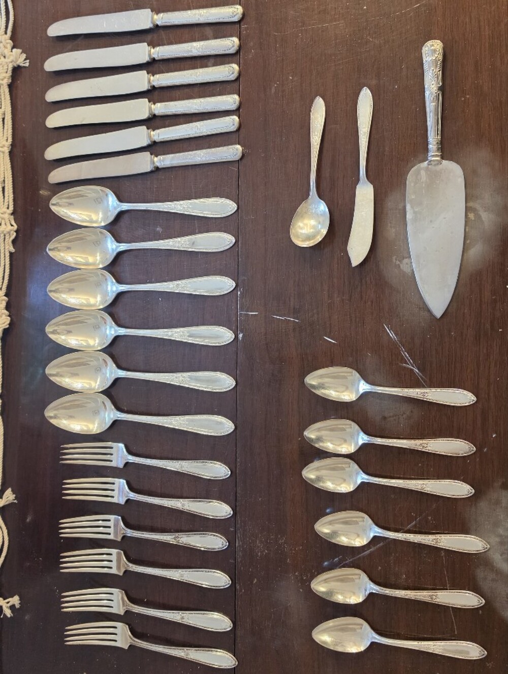 Vintage Wm. A. Rogers Ramona Pattern Silverplate Flatware Lot - 27 Pieces 1928